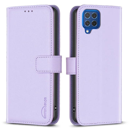 BINFEN COLOR BF17 For Samsung Galaxy M62 / F62 Case Flip Design PU Leather Full Protection Phone Cover
