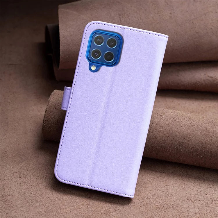BINFEN COLOR BF17 For Samsung Galaxy M62 / F62 Case Flip Design PU Leather Full Protection Phone Cover