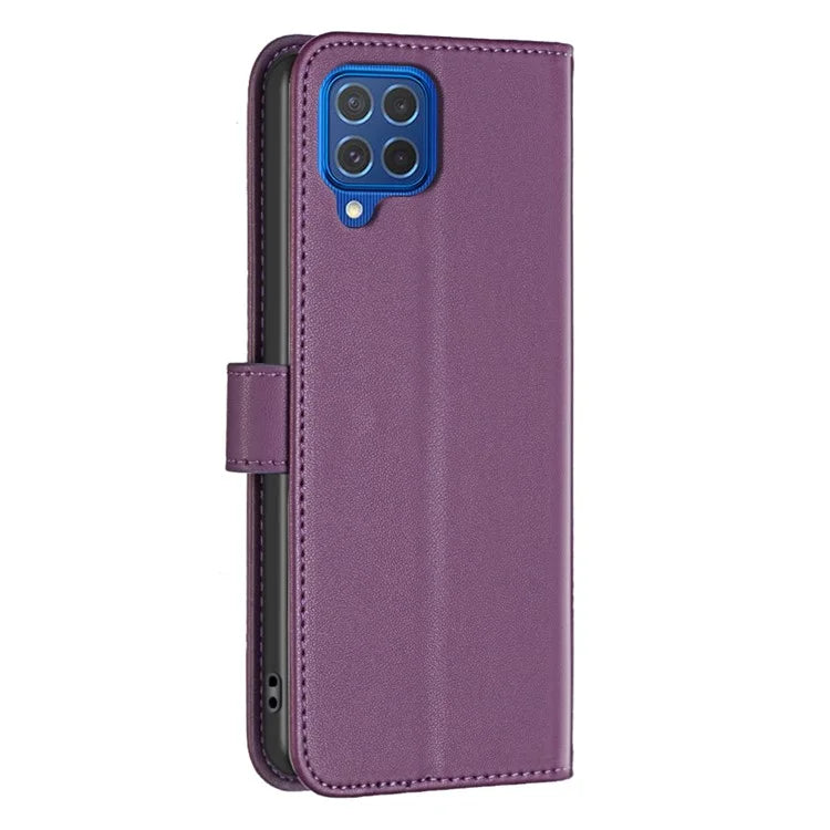 BINFEN COLOR BF17 For Samsung Galaxy M62 / F62 Case Flip Design PU Leather Full Protection Phone Cover