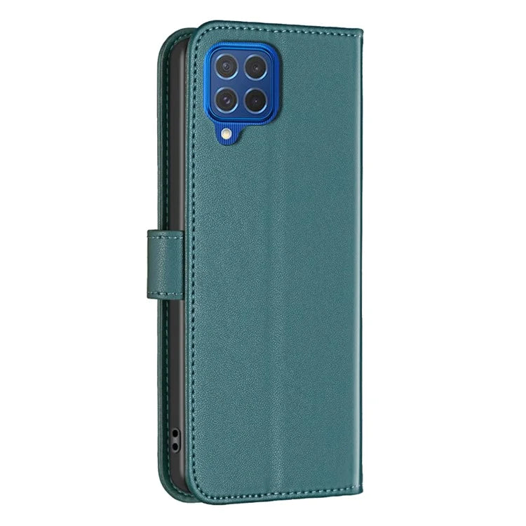 BINFEN COLOR BF17 For Samsung Galaxy M62 / F62 Case Flip Design PU Leather Full Protection Phone Cover