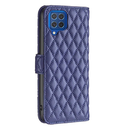 BINFEN COLOR BF Style-14 For Samsung Galaxy M62 / F62 Wallet Case Rhombus Leather Phone Cover