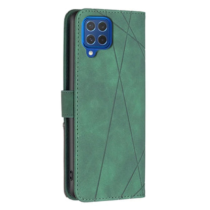 BINFEN COLOR BF05 For Samsung Galaxy M62 / F62 Magnetic Phone Case Geometric Imprinted Stand Cover