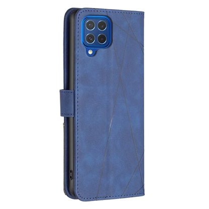 BINFEN COLOR BF05 For Samsung Galaxy M62 / F62 Magnetic Phone Case Geometric Imprinted Stand Cover
