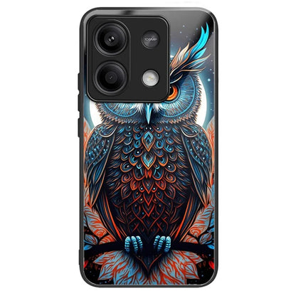 For Xiaomi Redmi Note 13 5G Case Tempered Glass+TPU Phone Cover Pattern Printing