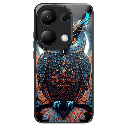 For Xiaomi Redmi Note 13 Pro 4G / Poco M6 Pro 4G Case Tempered Glass Pattern Phone Cover
