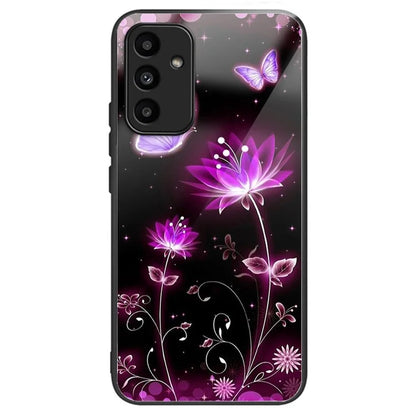 For Samsung Galaxy A15 4G / 5G TPU Phone Case Pattern Printed Tempered Glass Back Cover