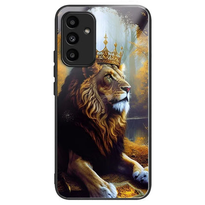 For Samsung Galaxy A15 4G / 5G TPU Phone Case Pattern Printed Tempered Glass Back Cover