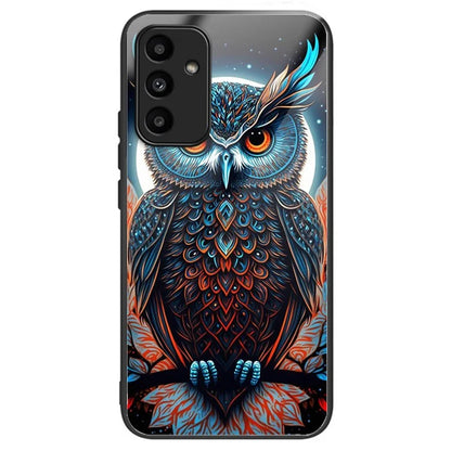 For Samsung Galaxy A15 4G / 5G TPU Phone Case Pattern Printed Tempered Glass Back Cover