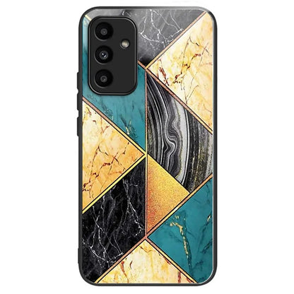 For Samsung Galaxy A15 4G / 5G TPU Phone Case Pattern Printed Tempered Glass Back Cover