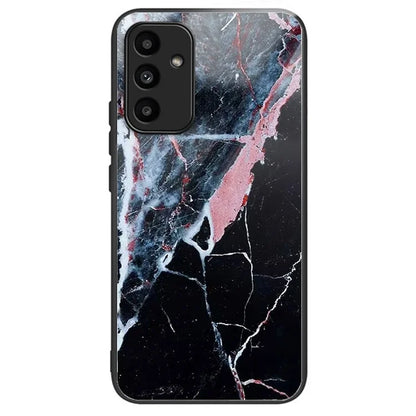 For Samsung Galaxy A15 4G / 5G TPU Phone Case Pattern Printed Tempered Glass Back Cover