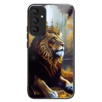 For Samsung Galaxy A35 5G Phone Case Pattern Printing Tempered Glass TPU Cover