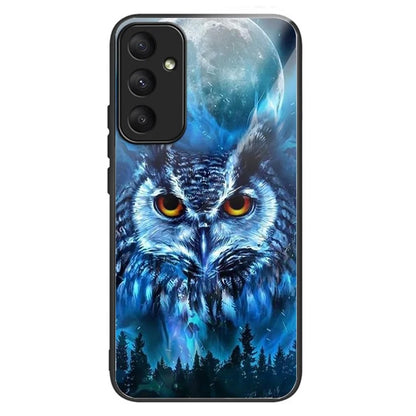 For Samsung Galaxy A35 5G Phone Case Pattern Printing Tempered Glass TPU Cover