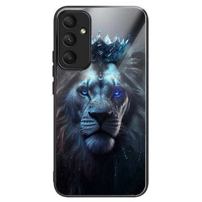 For Samsung Galaxy A35 5G Phone Case Pattern Printing Tempered Glass TPU Cover