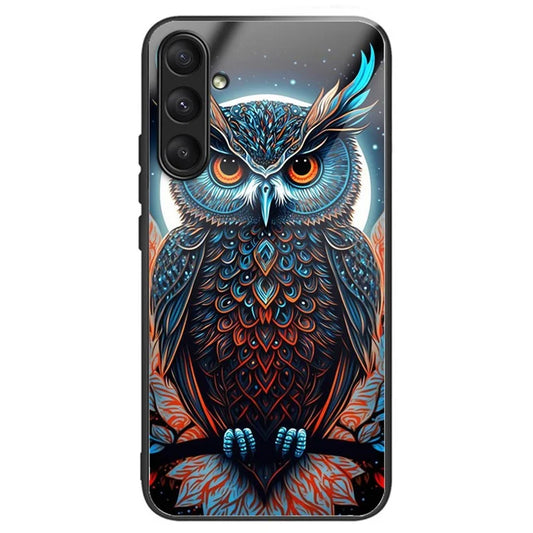 For Samsung Galaxy A24 4G (162.1 x 77.6 x 8.3mm) Case Tempered Glass Pattern Camera Lens Protection Phone Cover
