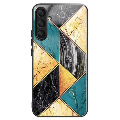 For Samsung Galaxy A24 4G (162.1 x 77.6 x 8.3mm) Case Tempered Glass Pattern Camera Lens Protection Phone Cover
