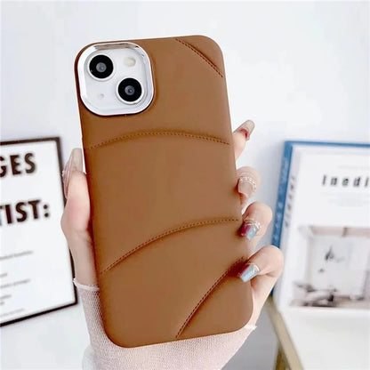 For iPhone 13 6.1 inch Case Rubberized Soft TPU Back Phone Shell with PC Lens Frame