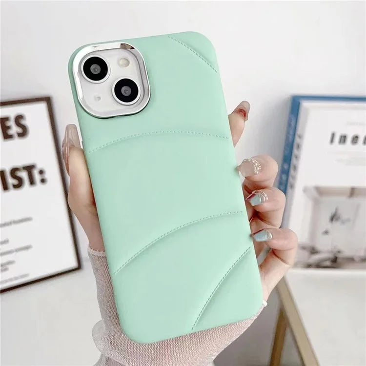 For iPhone 15 Plus Shockproof Case Soft TPU+PC Lens Frame Phone Protective Cover