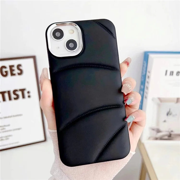 For iPhone 15 Plus Shockproof Case Soft TPU+PC Lens Frame Phone Protective Cover