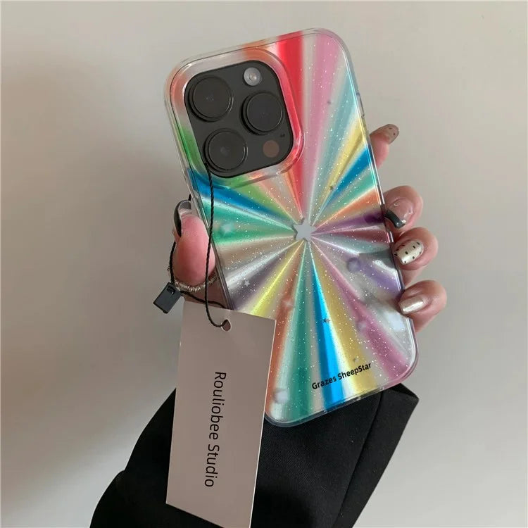 For iPhone 15 Pro Wholesale Case Fantasy Aurora Design IMD TPU+PC Phone Case