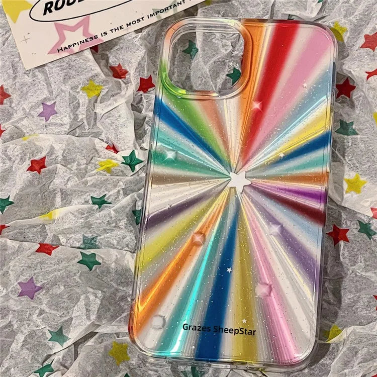 For iPhone 14 Pro Max Phone Case Fantasy Aurora Design IMD TPU+PC Shell Mobile Accessories Wholesale