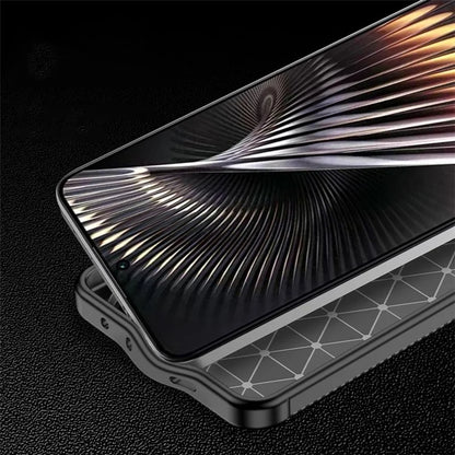For Xiaomi Redmi Turbo 3 5G / Poco F6 5G Case TPU Carbon Fiber Texture Shock-Absorption Phone Cover