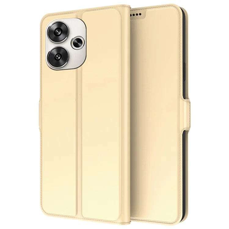 For Xiaomi Redmi Turbo 3 5G / Poco F6 5G Magnetic Case PU+TPU Stand Phone Cover with Card Holder