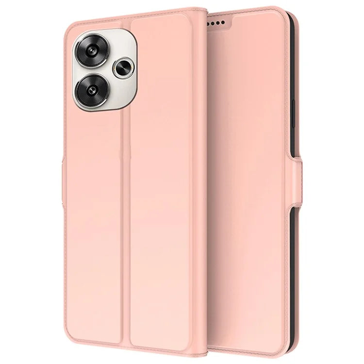 For Xiaomi Redmi Turbo 3 5G / Poco F6 5G Magnetic Case PU+TPU Stand Phone Cover with Card Holder
