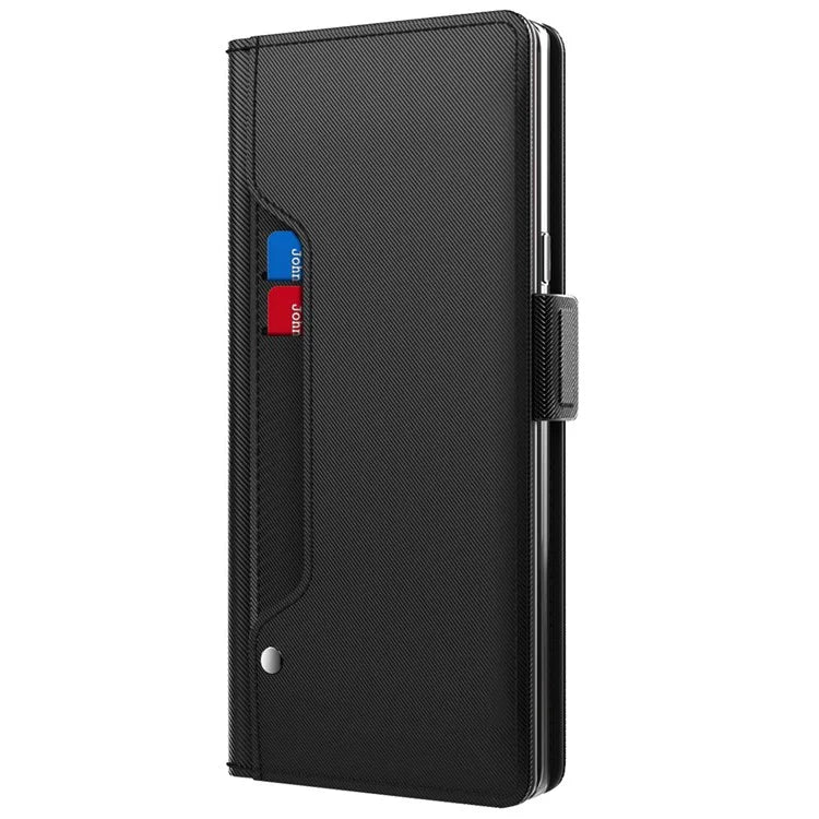 For Xiaomi Redmi Turbo 3 5G / Poco F6 5G Case PU Leather Card Holder Make Up Mirror Phone Cover