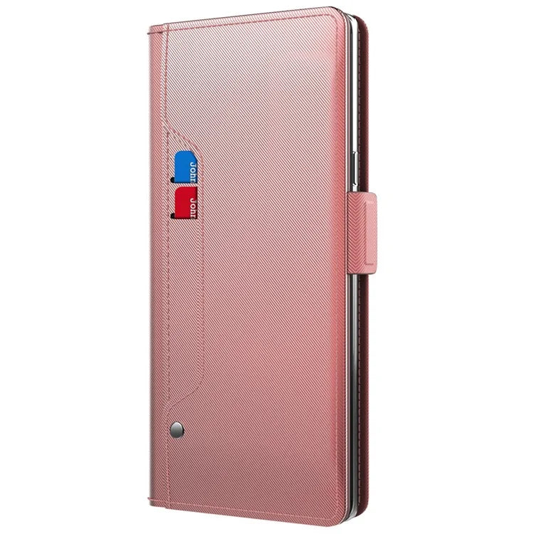 For Xiaomi Redmi Turbo 3 5G / Poco F6 5G Case PU Leather Card Holder Make Up Mirror Phone Cover