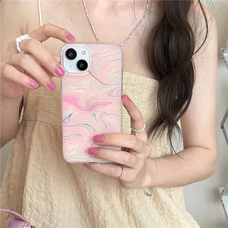 For iPhone 13 Cover TPU Phone Case IMD Pattern Deisgn Cell Phone Accessories Wholesale