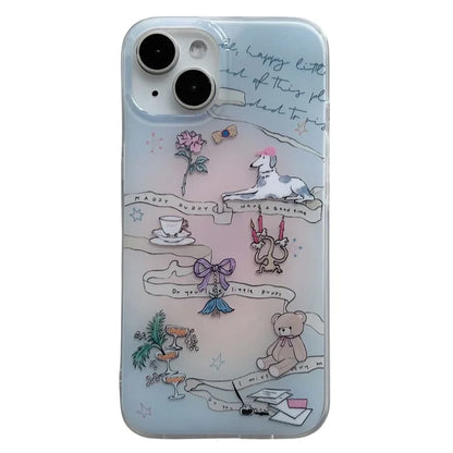For iPhone 13 Cover TPU Phone Case IMD Pattern Deisgn Cell Phone Accessories Wholesale