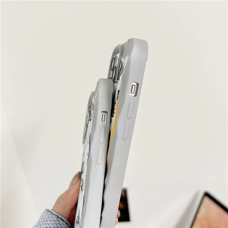 For iPhone 15 Pro Case Air Ticket Pattern Luminous TPU Phone Cover
