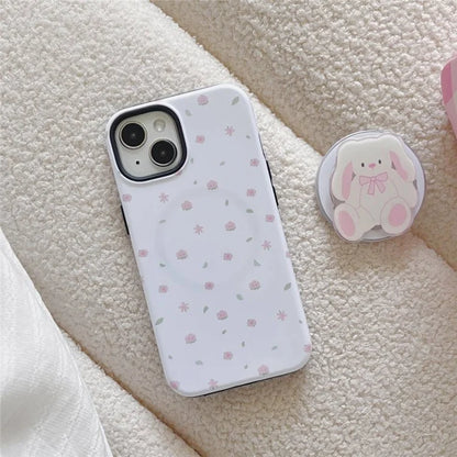 For iPhone 15 Glossy Case Heat Transfer Printing Phone Shell Compatible with MagSafe
