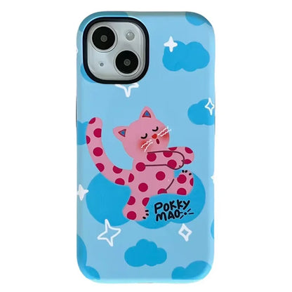 For iPhone 15 Glossy Case Heat Transfer Printing Phone Shell Compatible with MagSafe