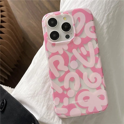 For iPhone 15 Pro Max Cell Phone Case Double Layer IMD Pattern TPU Protection Cover