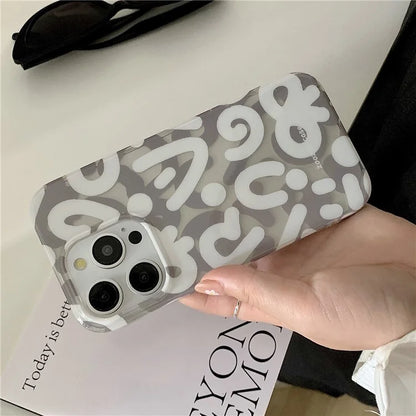For iPhone 15 Pro Cell Phone Cover TPU Phone Shell Double Layer IMD Pattern Design