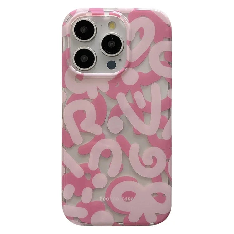 For iPhone 15 Pro Cell Phone Cover TPU Phone Shell Double Layer IMD Pattern Design