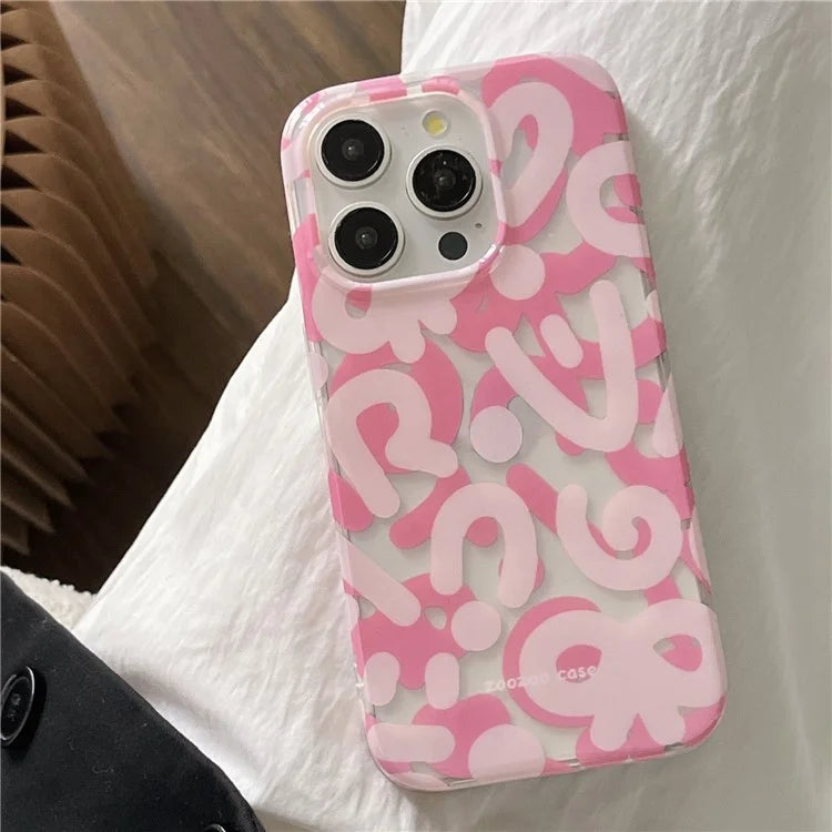 For iPhone 15 Pro Cell Phone Cover TPU Phone Shell Double Layer IMD Pattern Design
