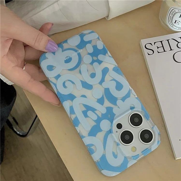 For iPhone 15 Pro Cell Phone Cover TPU Phone Shell Double Layer IMD Pattern Design