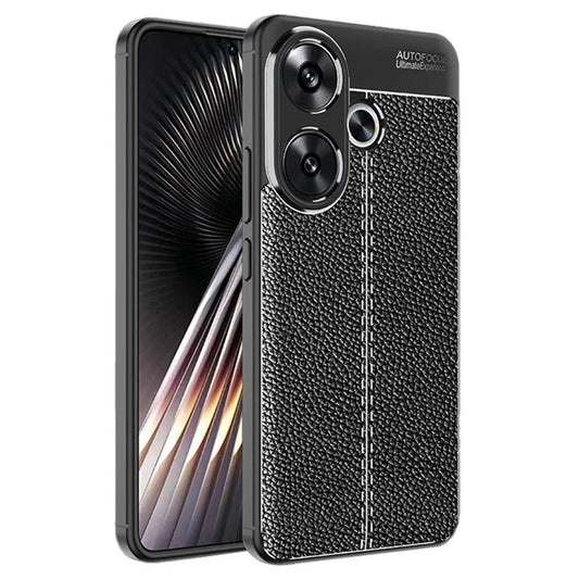 For Xiaomi Redmi Turbo 3 5G / Poco F6 5G Cell Phone Cases Non-Slip Grip Litchi Texture TPU Shell