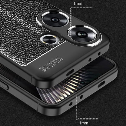 For Xiaomi Redmi Turbo 3 5G / Poco F6 5G Cell Phone Cases Non-Slip Grip Litchi Texture TPU Shell