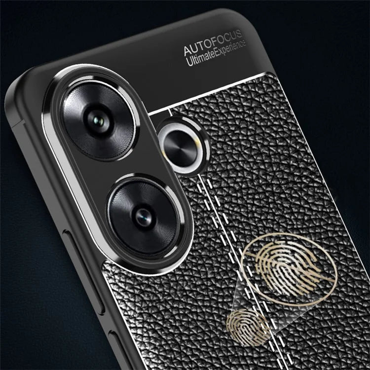For Xiaomi Redmi Turbo 3 5G / Poco F6 5G Cell Phone Cases Non-Slip Grip Litchi Texture TPU Shell