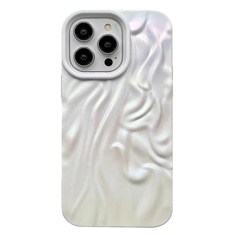 Mobile Phone Protector for iPhone 15 Pro Matte TPU Phone Cover Electroplating Pleated Wholesale Phone Cases