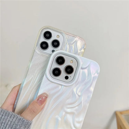 Mobile Phone Protector for iPhone 15 Pro Matte TPU Phone Cover Electroplating Pleated Wholesale Phone Cases