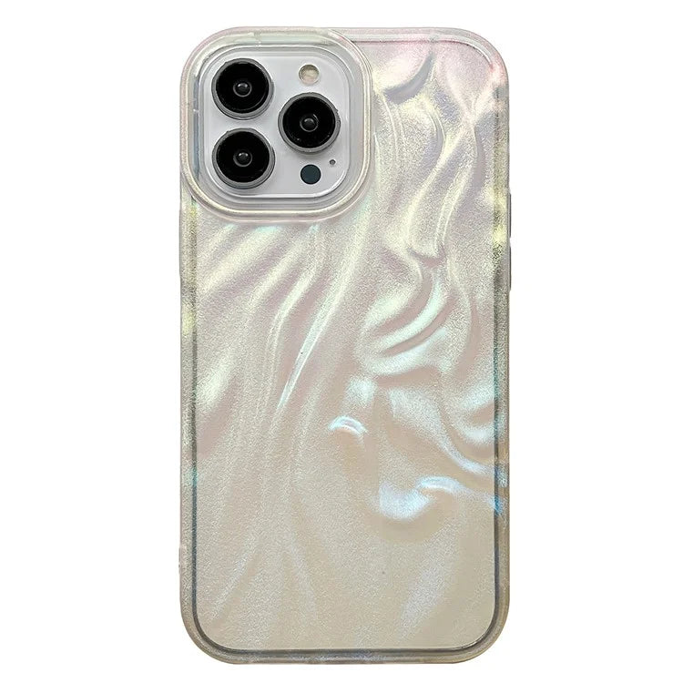 Mobile Phone Protector for iPhone 15 Pro Matte TPU Phone Cover Electroplating Pleated Wholesale Phone Cases