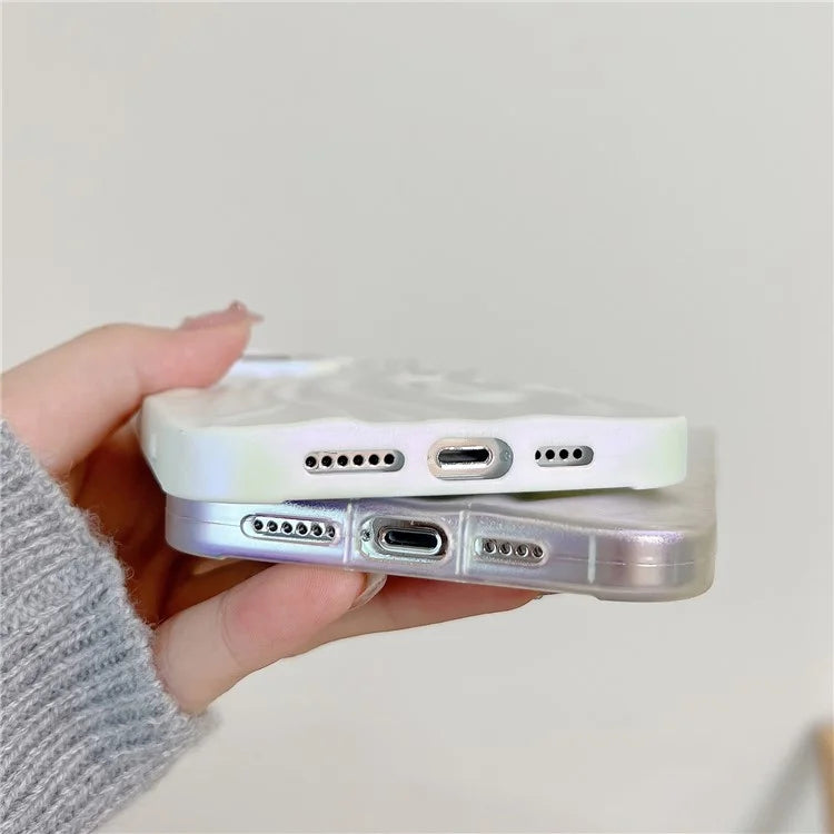 Mobile Phone Protector for iPhone 15 Pro Matte TPU Phone Cover Electroplating Pleated Wholesale Phone Cases