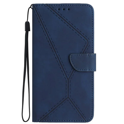 HT05 For Honor 200 Lite Case Lines Imprinted Leather Flip Magnetic Phone Cover