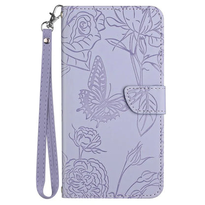 HT03 For Honor 200 Lite Leather Case Imprinted Full Protection Phone Wallet Cover with Strap