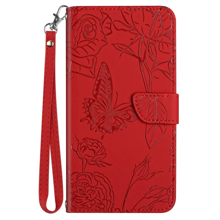 HT03 For Honor 200 Lite Leather Case Imprinted Full Protection Phone Wallet Cover with Strap