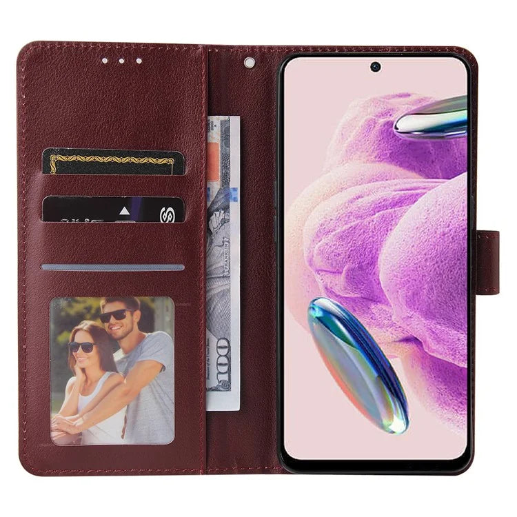 For Xiaomi Redmi Note 12S 4G Case PU Leather Phone Cover with Photo Card Slots
